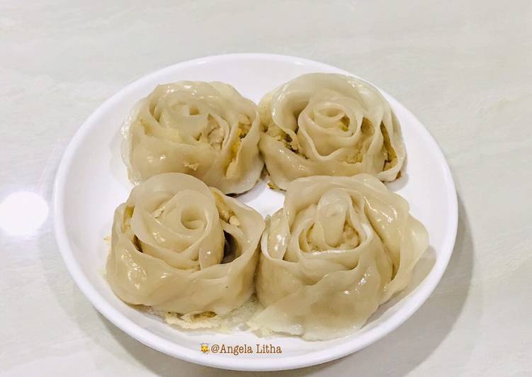 Gyoza bunga mawar