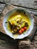 Rebung masak lemak cili api ikan senangin