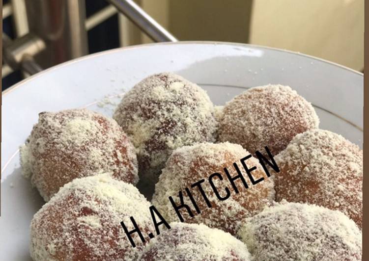 Recipe of Ultimate Pufpuf coated with powdered milk Cooking Basics for Beginners