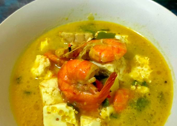 Resep Gulai putih telur udang kemangi yang Bisa Manjain Lidah