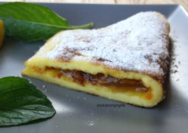 Mini abanicos con mermelada de naranja amargo