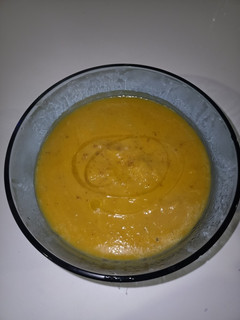 Una foto de Crema de calabaza al curry