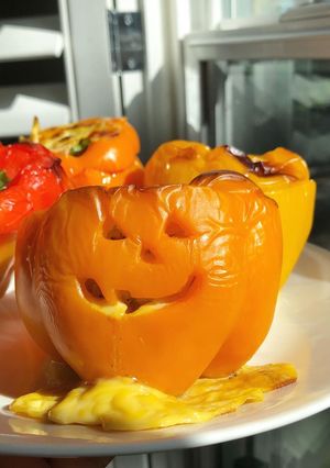 可以吃的萬聖節Jack-o-lantern🎃 的食譜成品照片