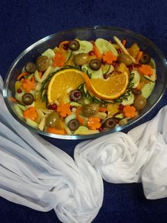 عکسی از دستور سالاد میوه و سبزیجات