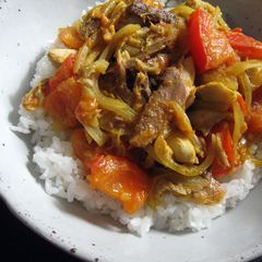 A picture of Quick & Easy Canned Mackerel Curry.