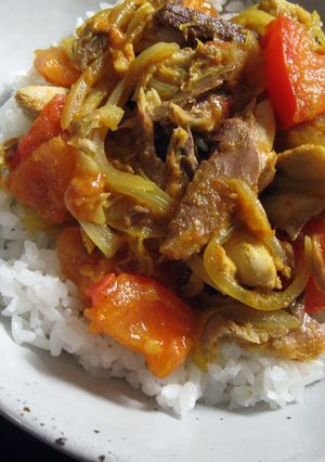 A picture of Quick & Easy Canned Mackerel Curry.