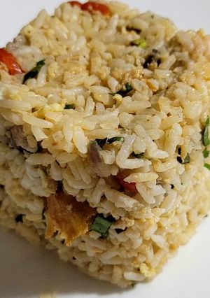 Una foto de Arroz con huevo revuelto
