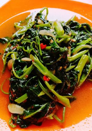 Foto resep Cah kangkung simple