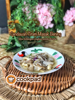 Gambar Cendawan Tiram Masak Bening