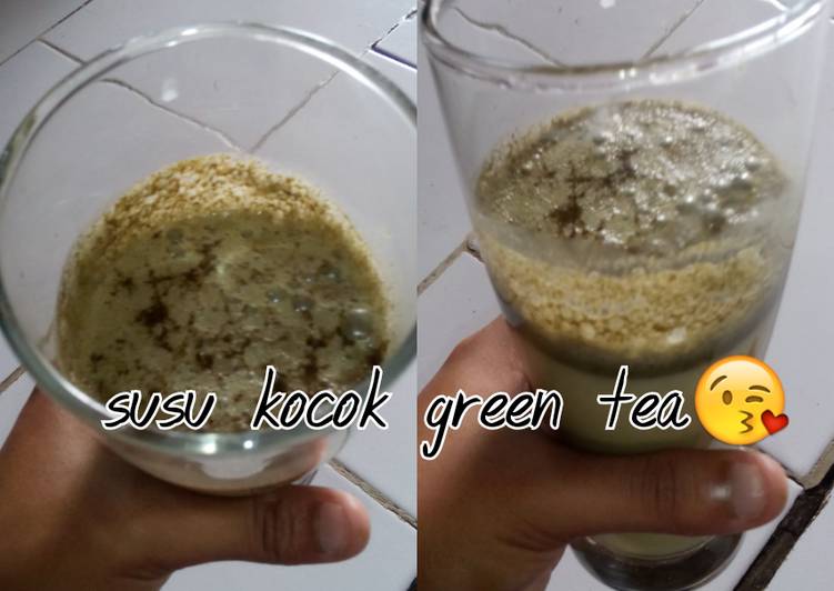 Susu kocok green tea