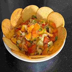 A picture of Healthy Peach 🍑 Salsa.