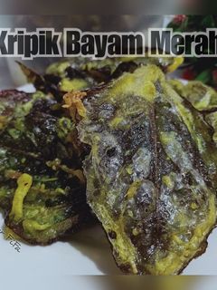 Foto resep Kripik Bayam Merah