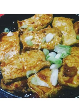Hình của món Đậu khuôn chiên sốt cà chua ^^!.