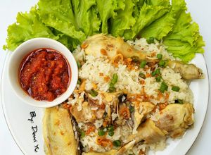 Foto resep Nasi Tim Ayam / tun kai fon ala bangka dan sambal hainan