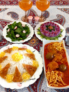 عکسی از دستور قیمه با مرغ