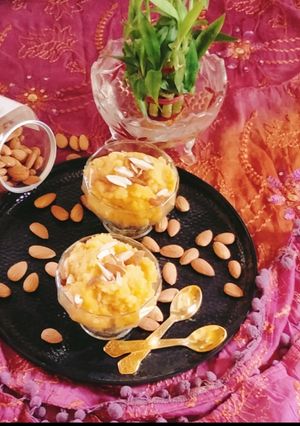 A picture of Moong dal halwa 🌹🌹🌹.