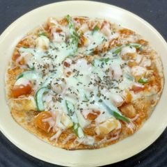 Thin crust Cheese burst Pizza A picture of Thin crust Cheese burst Pizza.