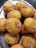 Queques de abóbora com nozes na air fryer