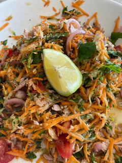 A picture of Shredded tuna salad.