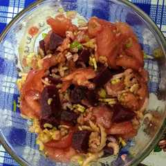 Una foto de Ensalada fresca, especial para estos días de verano