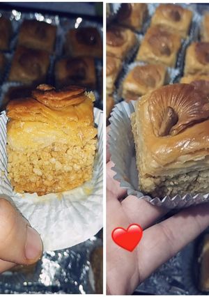صورة لوصفة بقلاوة جزائرية تقليدية