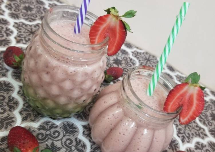 Recipe of Ultimate Watermelon-Strawberry Smoothie