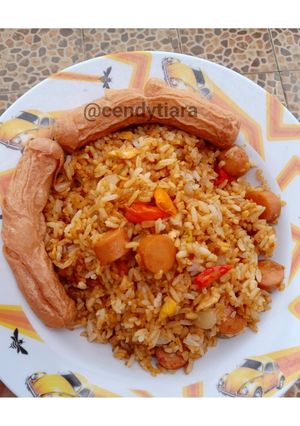 Foto resep Nasi goreng sosis sapi