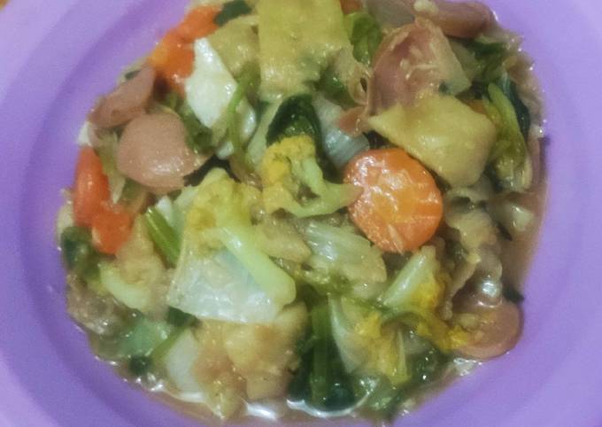 Ternyata begini lho! Cara termudah bikin Capcay Gorengan yang gurih