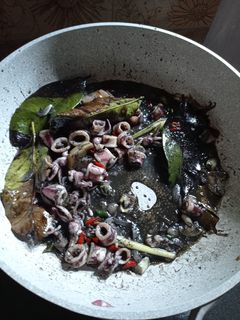 Foto resep Tumis cumi hitam