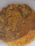 Arroz con asaduras de pollo