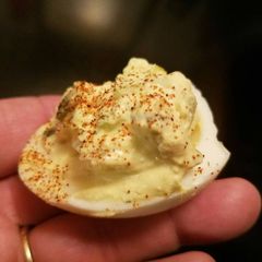 A picture of Deviled Eggs.