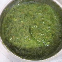 A picture of Hara dhaniya aur pudina ki Chutney.