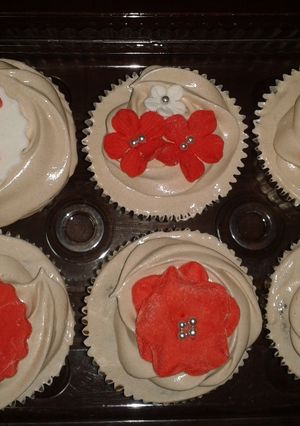 Una foto de Cup cake de capucchino y crema italiana de chocolate
