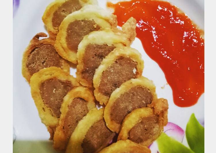 Cara Membuat Egg roll ala hokben Anti Gagal