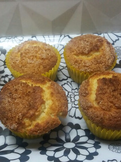 Una foto de Magdalenas manzana y coco!!
