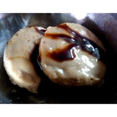 A picture of Banana icecream (with 3 ingredient).