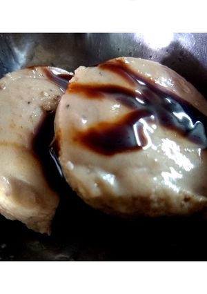 A picture of Banana icecream (with 3 ingredient).