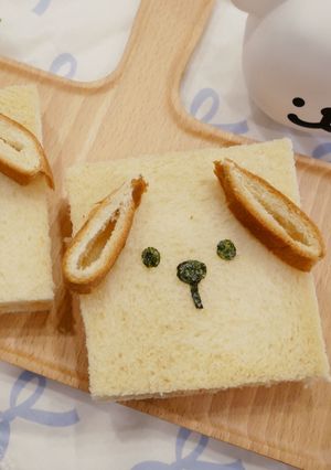 零技巧「小狗吐司」可愛到犯規！！ 的食譜成品照片