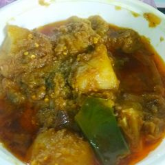 A picture of Baigan aloo ki sabji.