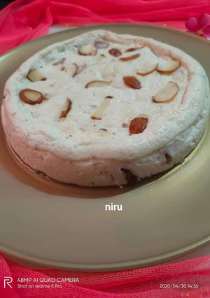 A picture of Steam Sandesh.