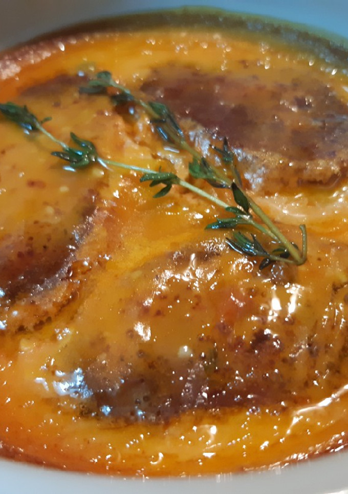 Una foto de Gratinado ibérico de chorizo