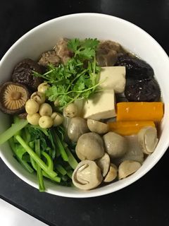 Hình của món Nui tiềm.
