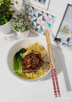 Foto resep Mie ayam baso bumbu medok simple