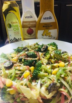 A picture of Winter special green veggies salad.