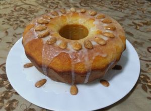 صورة لوصفة كيكة اللوز