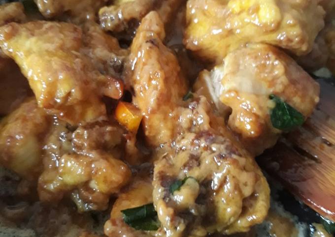 Kuali Opah Resepi Ayam Mentega Telur Masin Salted Egg Facebook