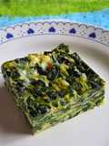 Cuadrados de espinaca y queso cottage ⚓🐄 receta low carb, alta en proteínas 💪🏼
