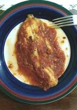 Una foto de Cazón en salsa de jitomate
