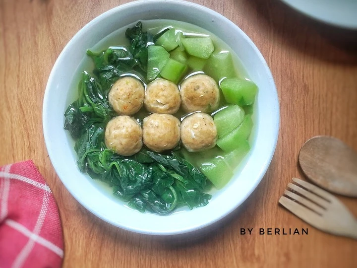 Cara Gampang Membikin Resep Bening Bayem Pentol Tempel yang  Bikin Ketagihan Anti Ribet, Mantap