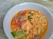 Gambar seblak mie sayuran